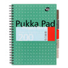Pukka Pad -  Projectboek Pad Metallic A4 lijn 5-tabs 200 pagina's 80gr groen
