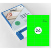 Rillprint - Etiquette 70x37mm vert fluo 2400 étiquettes