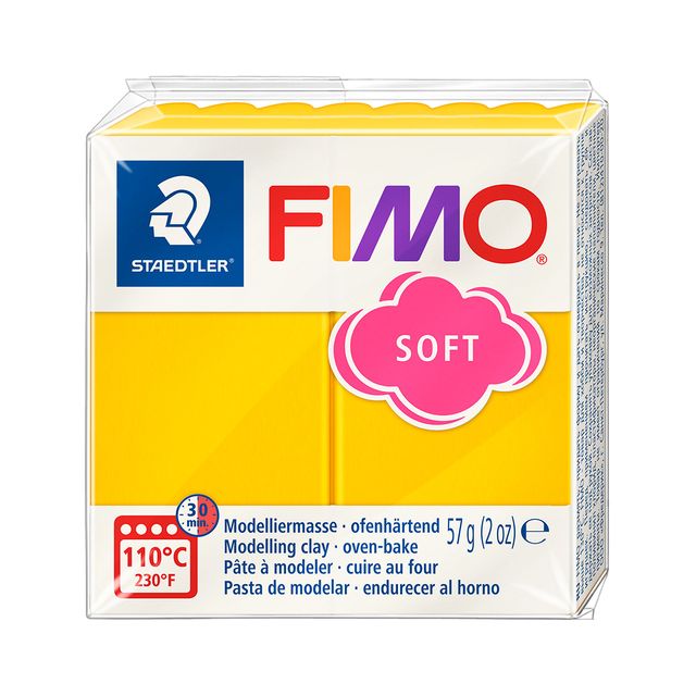 Fimo Staedtler -  Boetseerklei fimo soft 57 g zonnegeel