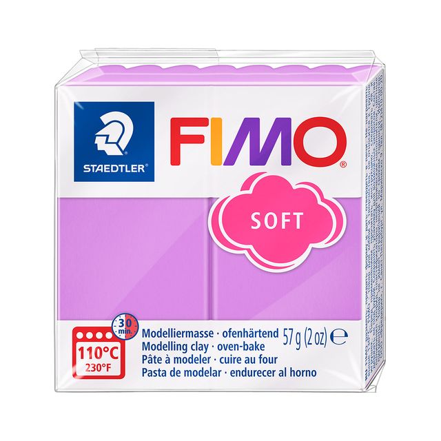 Fimo Staedtler -  Boetseerklei Fimo soft 57 gram lavendel