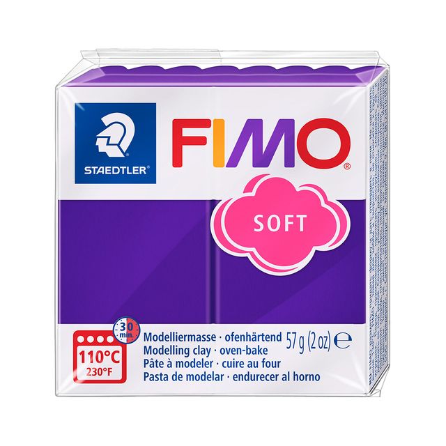 Fimo Staedtler -  Boetseerklei fimo soft 57 g pruim