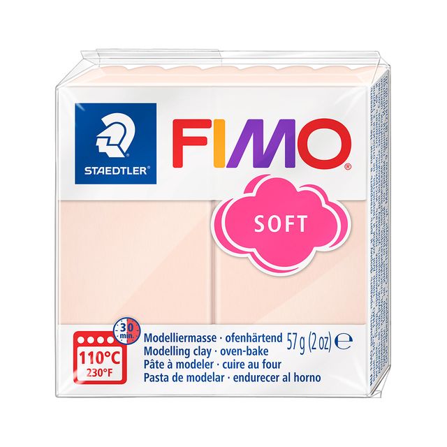 Fimo Staedtler -  Boetseerklei fimo soft 57 g perzik