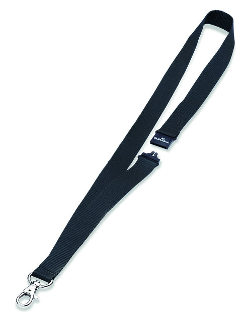 Durable - Cordon textile ECO avec mousqueton 10 pièces