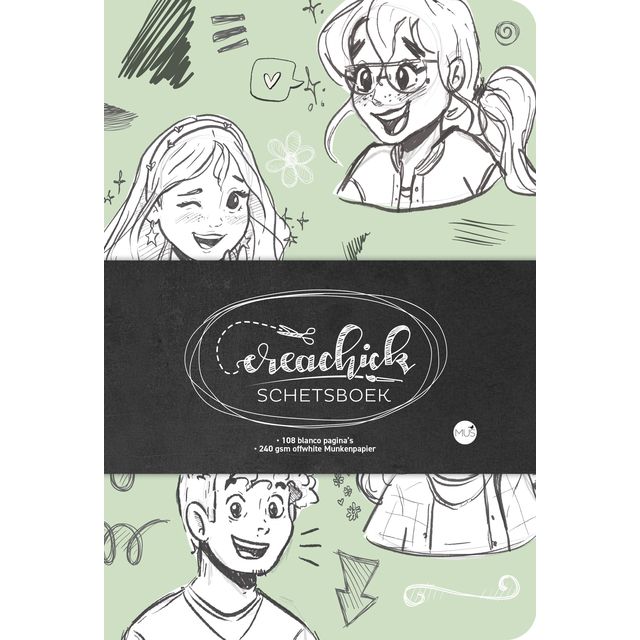 Crea Chick - Carnet de croquis CreaChick Vert Sauge