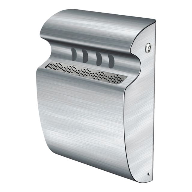 Vepa Bins - Cendrier mural 3 litres en acier inoxydable mat