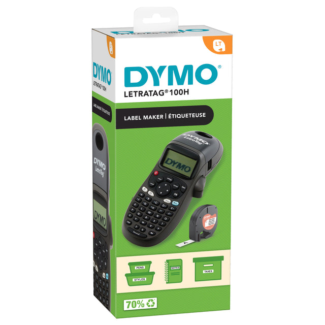 Dymo - Etikettendrucker Letratag 100h abc 12mm schwarz