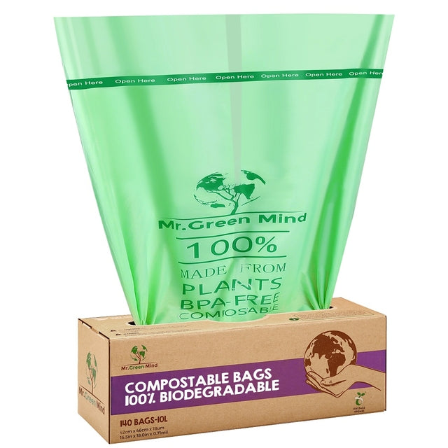 Mr.Green Mind -  Afvalzak bio  43x46cm 10l dispenser