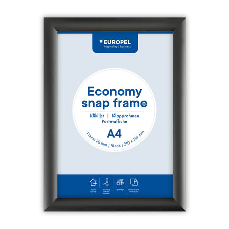 Europel -  Kliklijst  economy a4 zwart