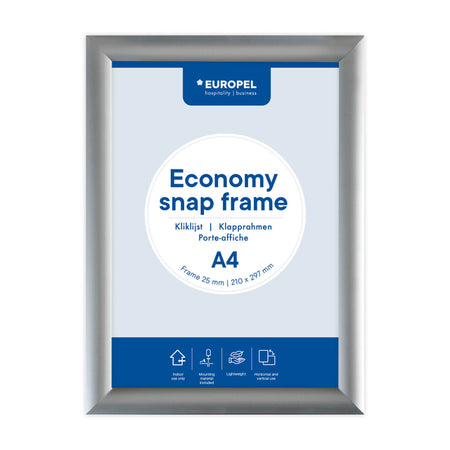 Europel -  Kliklijst  economy a4 zilver