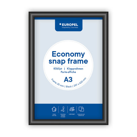 Europel -  Kliklijst  economy a3 zwart