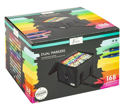 Art Sensations -  holmarker nassau duopunt 168 stuks assorti