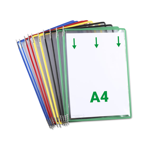 Tarifold -  Zichtpaneel A4 verticaal assorti 10 stuks