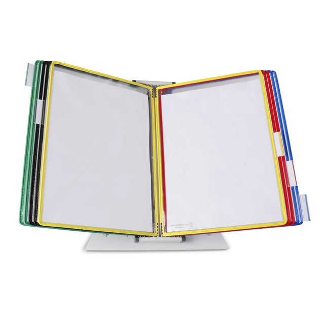 Tarifold -  Zichtpanelensysteem bureau metaal A4 met 10-tassen assorti