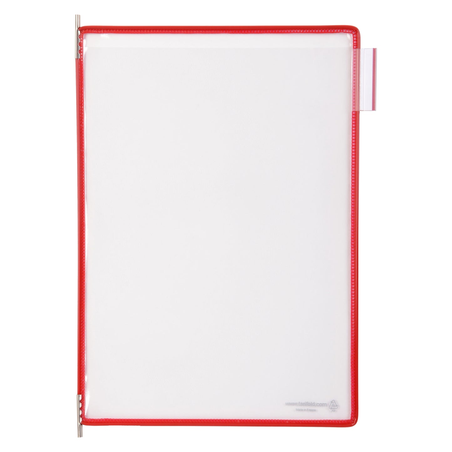 Tarifold Display - Panneau de visualisation A4 vertical rouge 10 pièces