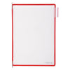 Tarifold Display - Panneau de visualisation A4 vertical rouge 10 pièces