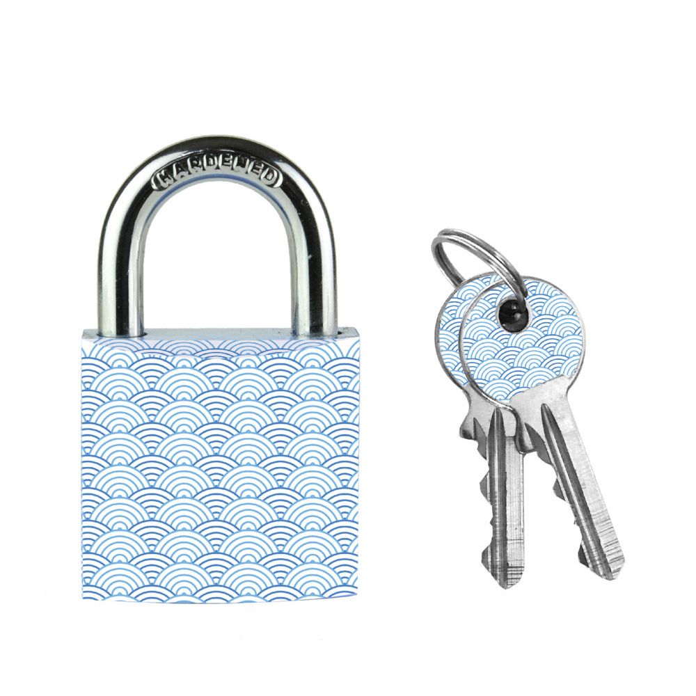 Master Lock - Cadenas Masterlock 30mm motif vagues