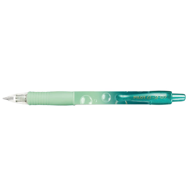 Pilot - Gelschreiber G-2 Bubble Green M Blue Writing | 12 Stück