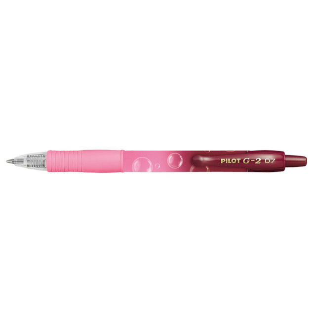 Pilot - Gel Writer G-2 Bubble Rose avec écriture bleue