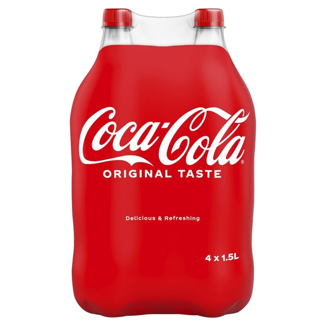 Coca-Cola -  Frisdrank coca cola regular petfles 1.5 liter | 4 stuks