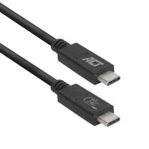 ACT -   USB4® 40Gbps 240W USB Type-C® kabel, USB-IF gecertificeerd 0,8 meter