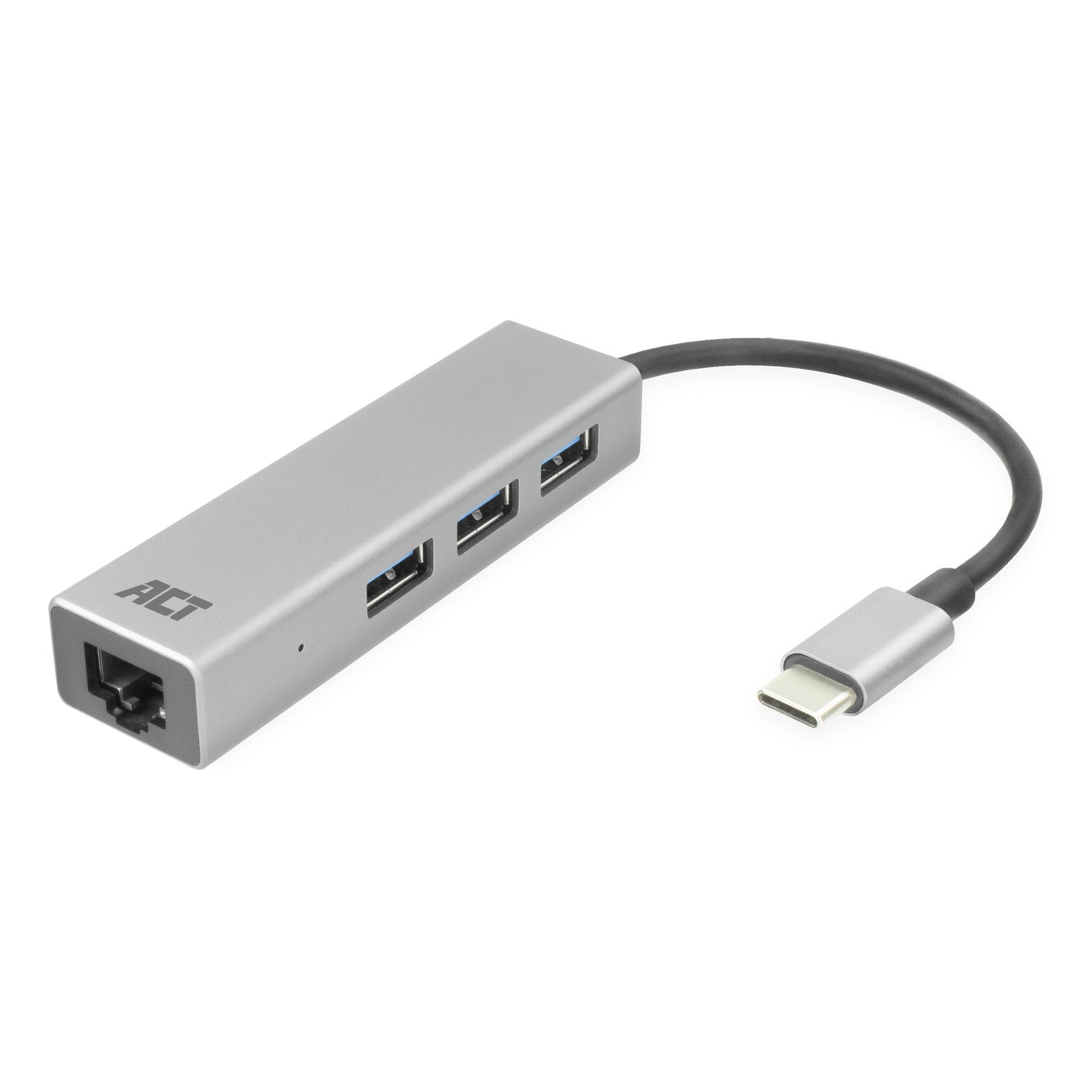 ACT -   USB-C hub 3.0, 3x USB-A, Gigabit ethernet