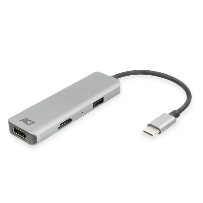 ACT - Adaptateur USB-C 4K multiport pour 2 moniteurs HDMI