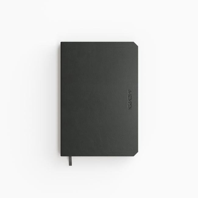 De KEMPEN - Carnet Ashblack 110x160mm trait 160 pages 90gr noir