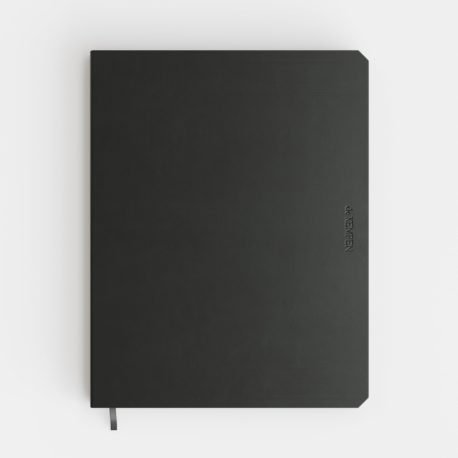 De KEMPEN - Notizbuch Ashblack 171x220mm Linie 192 Seiten 90gr schwarz