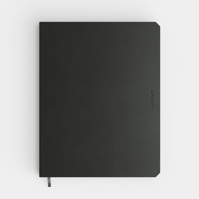 De KEMPEN - Carnet Ashblack 171x220mm ligne 192 pages 90gr noir