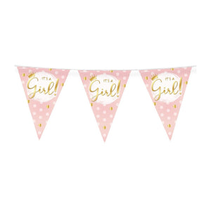 Office -  Party flags foil it's a girl!