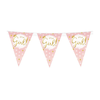 Office -  Party flags foil it's a girl!