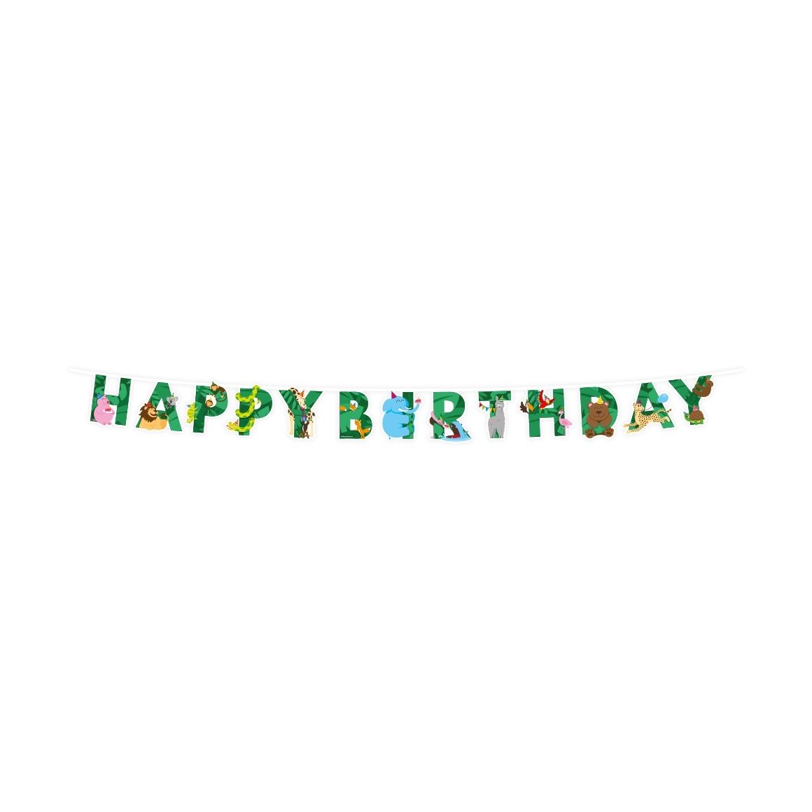 Office -  Letterslinger jungle | 6 stuks