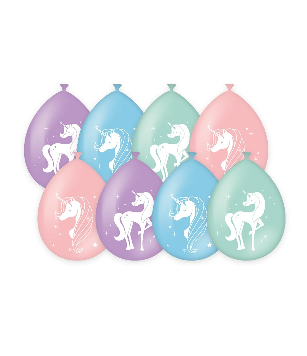Bureau Bruna - Ballons Licorne 30 cm 8 pièces pastel | 6 pièces