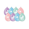 Bruna Office -  Ballonen Unicorn 30 cm 8 stuks pastel