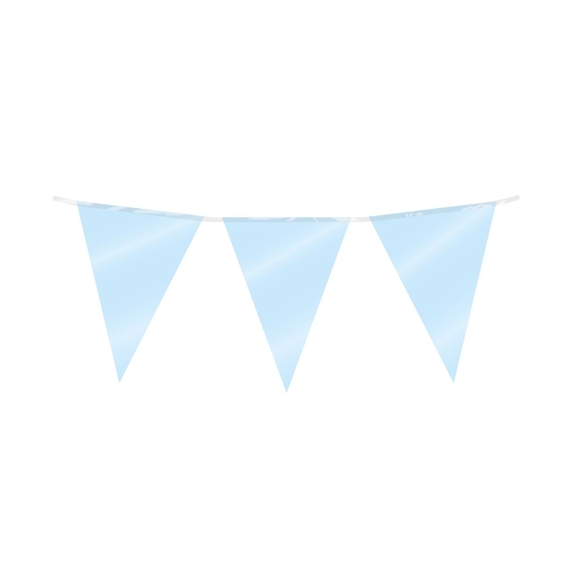 Office -  Party flag foil baby blue | 6 stuks