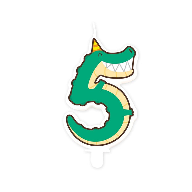 Office -  Jungle candle 5 crocodile | 4 stuks