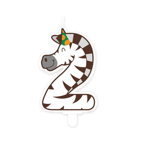 Bruna Büro - Dschungelkerze 2 Zebra | 4 Stück