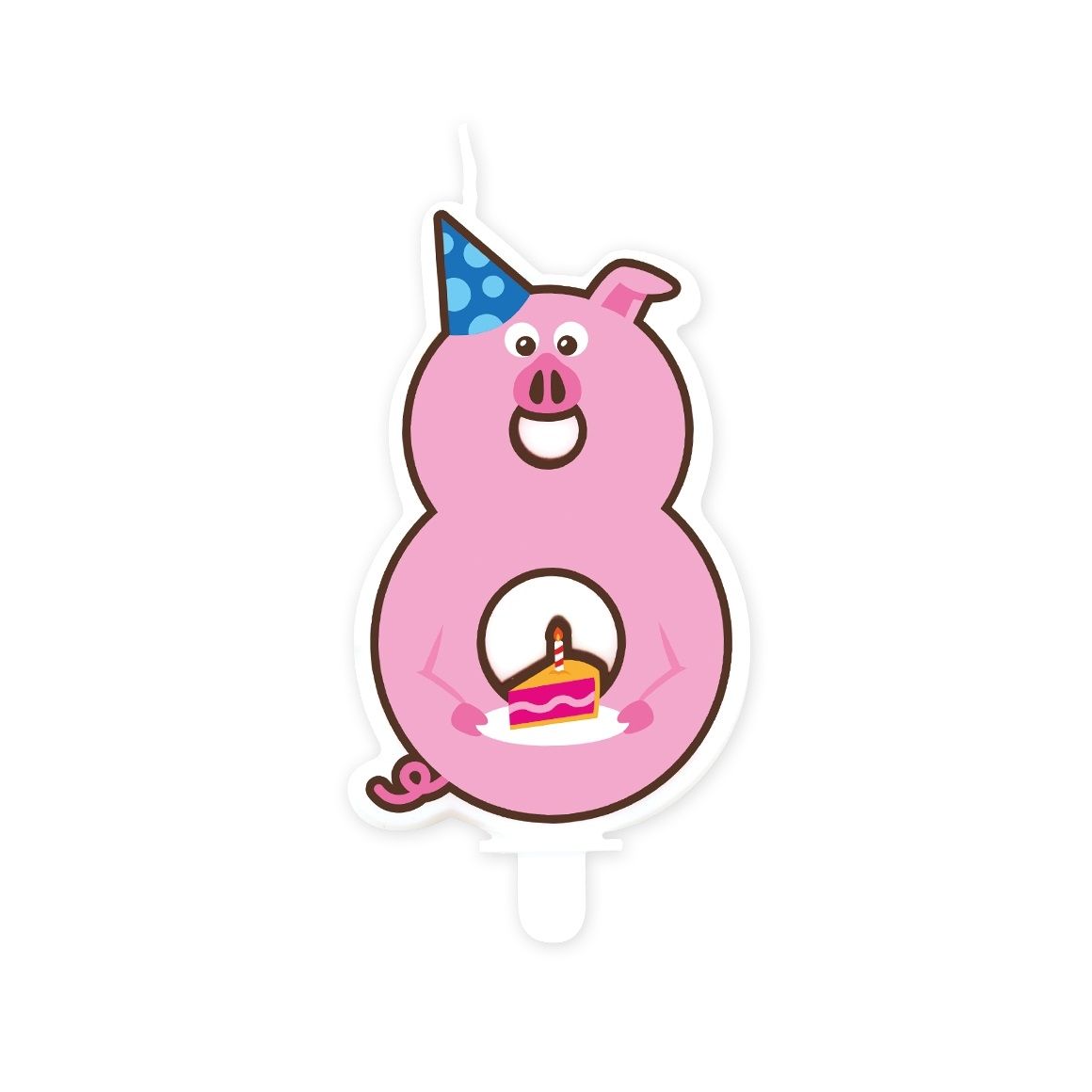Office -  Jungle candle 8 pig | 4 stuks