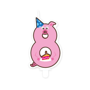 Office -  Jungle candle 8 pig | 4 stuks