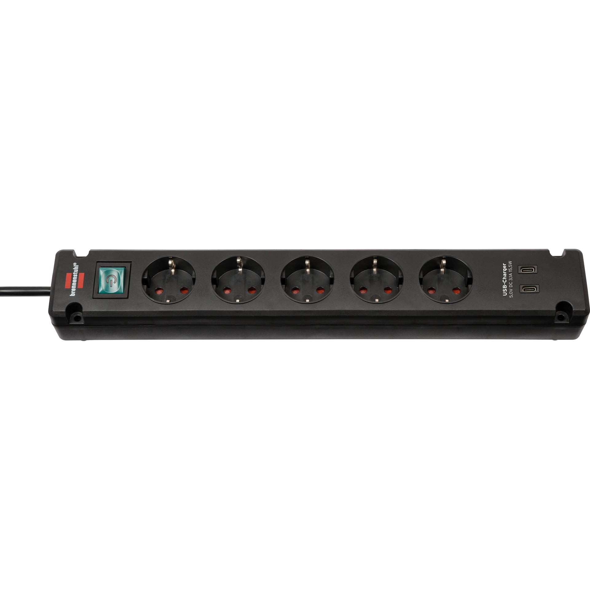 Brennerstuhl - Multiprise Bremounta 5 prises dont 2 USB C 3 mètres..