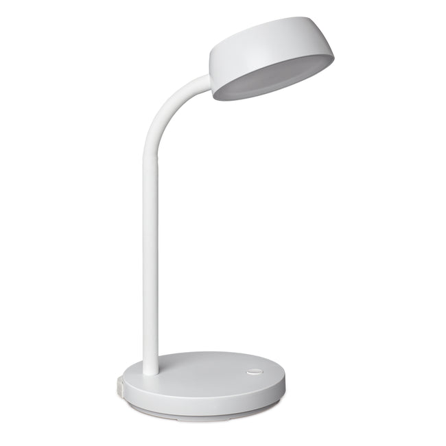 MAUL - Lampe de bureau abby LED sur socle blanc