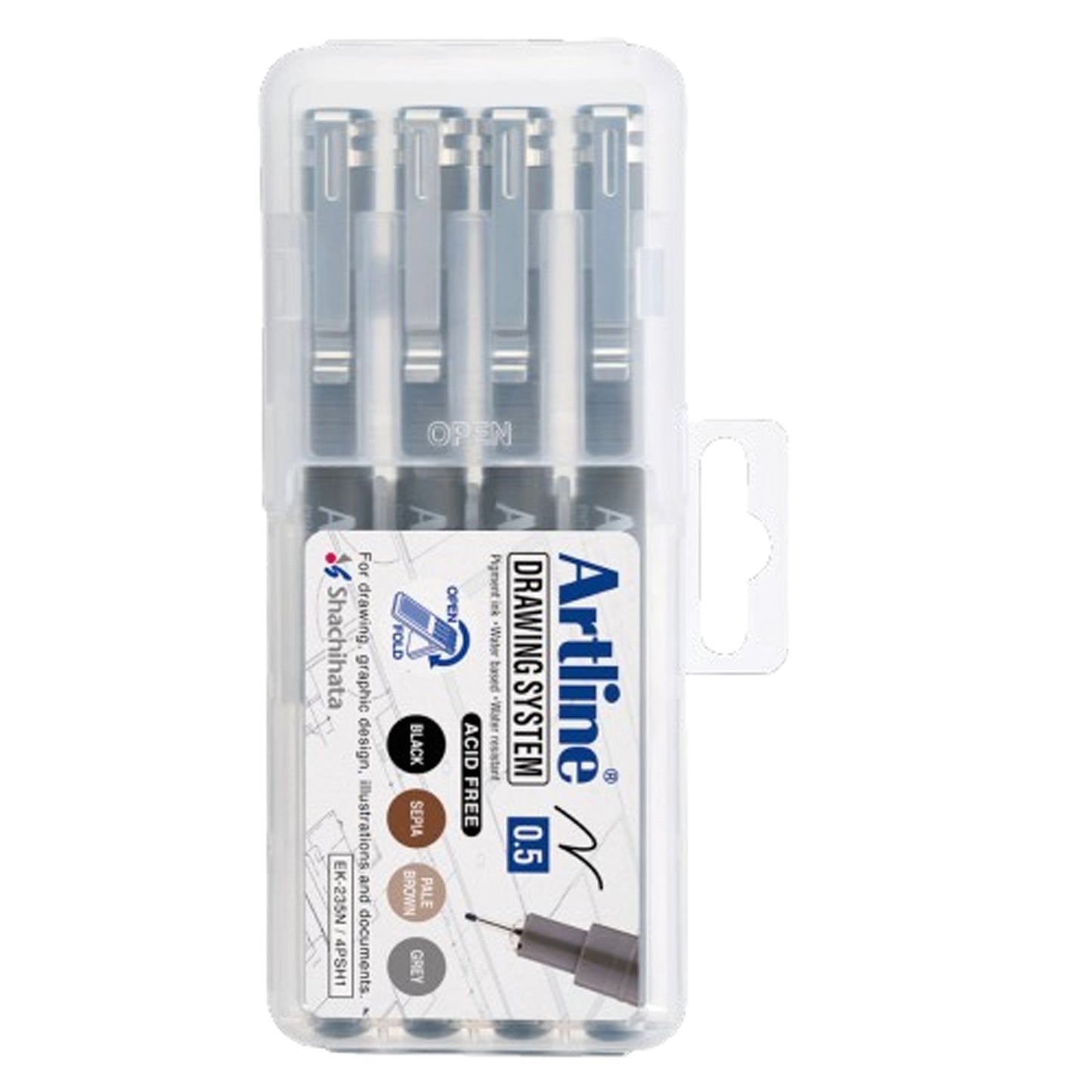 Artline - Technischer Fineliner 0,5 mm sortiert