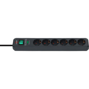 Brennerstuhl - Steckdose OSB 6VD 5m schwarz | 12 Stück