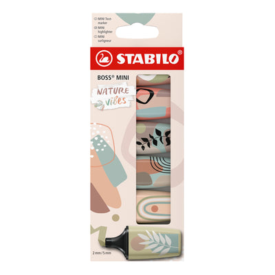 Stabilo -  Markeerstift boss mini nature ass 6 stuks