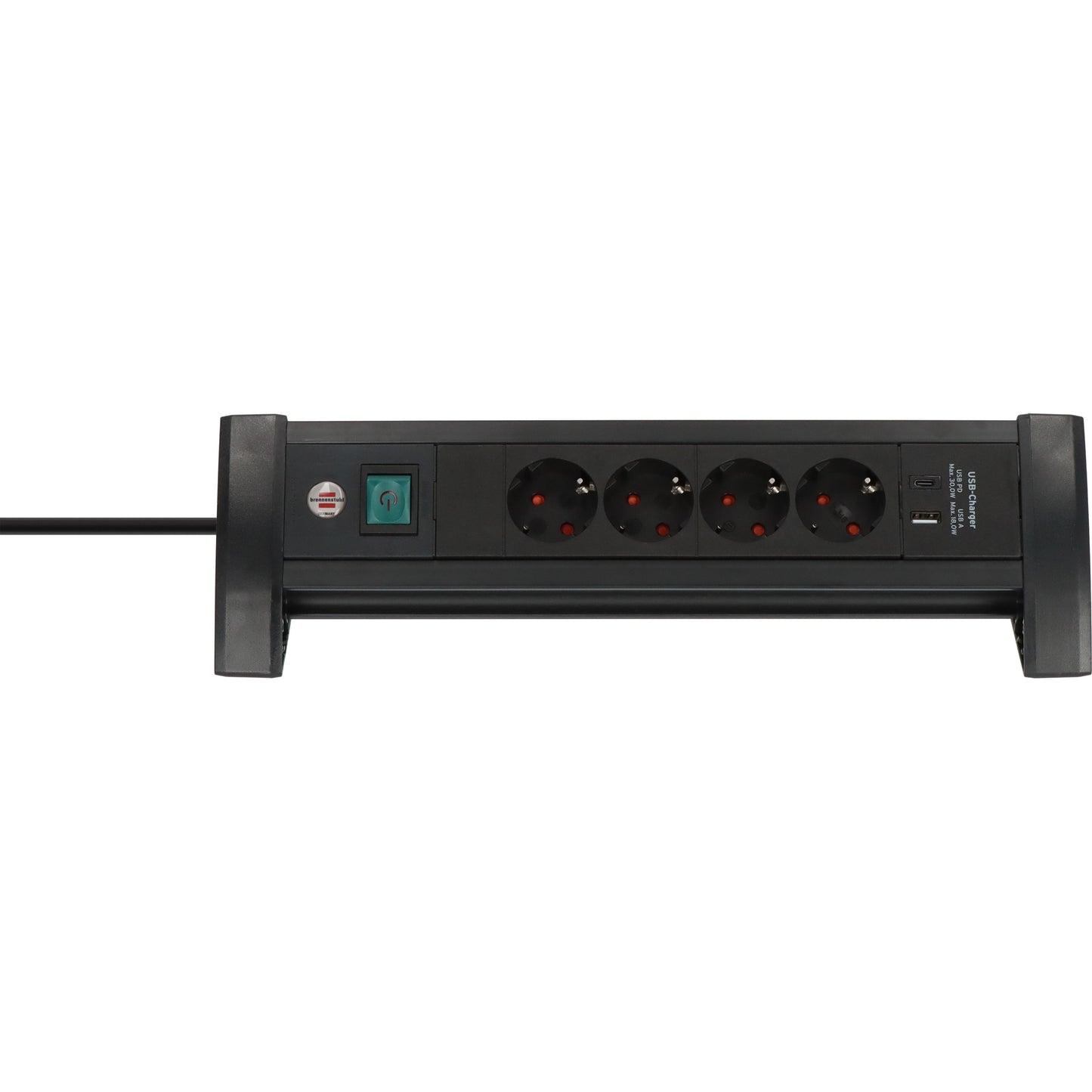 Brennerstuhl - Multiprise prem 4vdg usb c et un noir