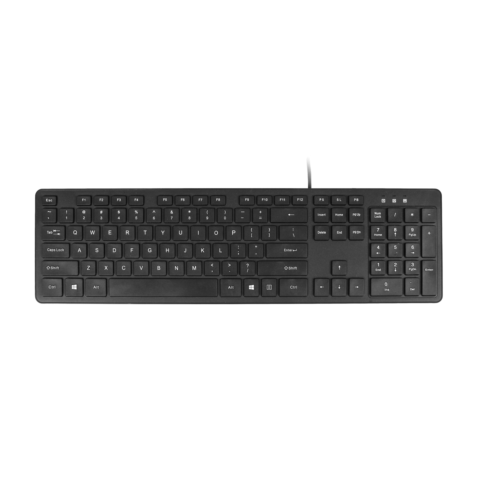 Quantore -  Toetsenbord qwerty bedraad usb-a zwart | 30 stuks