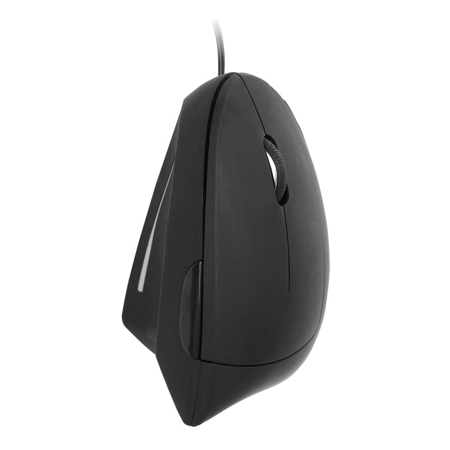 Quantore -  Muis ergonomisch bedraad usb-a zwart