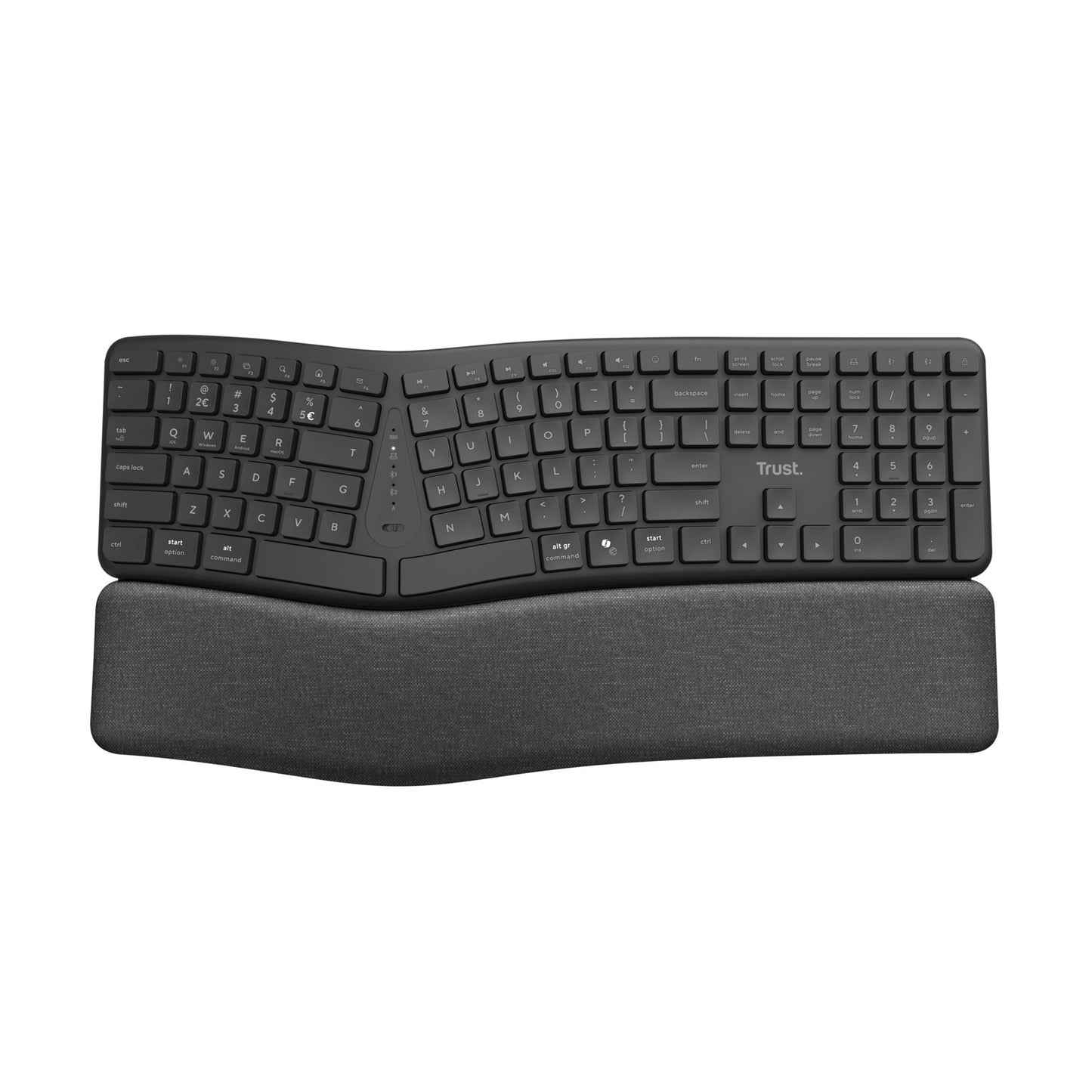 Trust - Clavier sans fil Keyra ergo multi