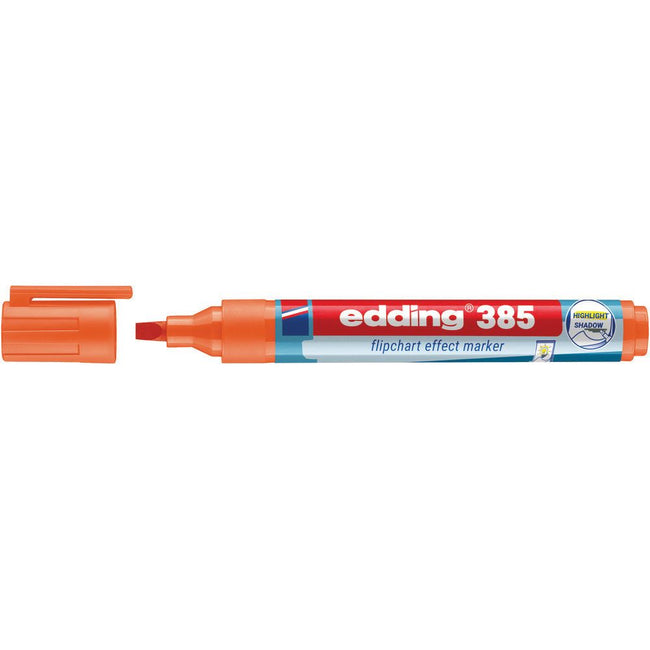 Edding - Filzstift 385 Flipchartpinsel orange | 10 Stück