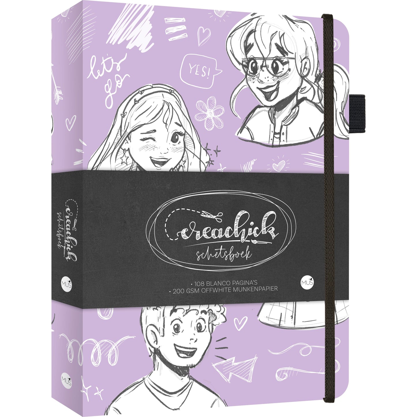Crea Chick -  Schetsboek creachick lilac